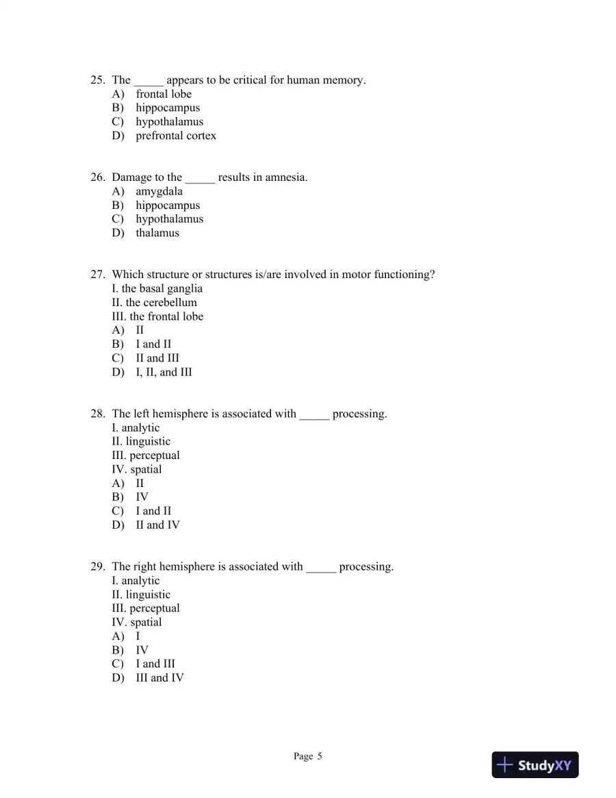 Cognitive Psychology and Its Implications Eighth Edition Test Bank, page 10