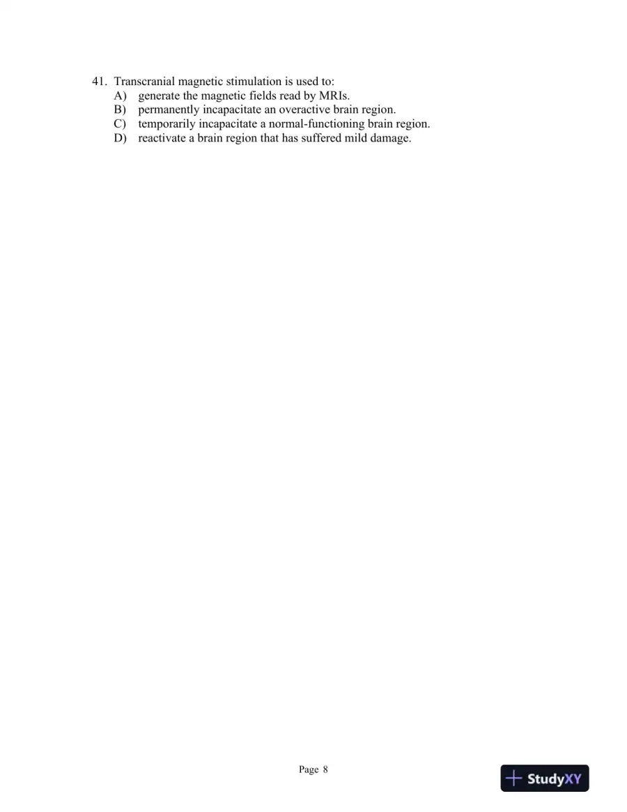 Cognitive Psychology and Its Implications Eighth Edition Test Bank, page 13
