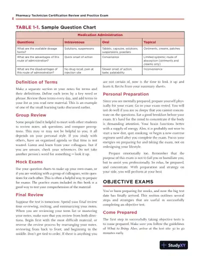 Pharmacy Technician Certification Review and Practice Exam (2019) - Page 11 preview image