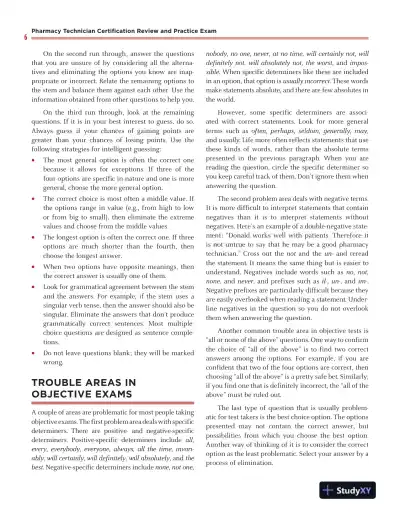 Pharmacy Technician Certification Review and Practice Exam (2019) - Page 13 preview image