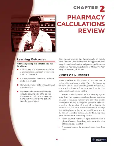 Pharmacy Technician Certification Review and Practice Exam (2019) - Page 16 preview image