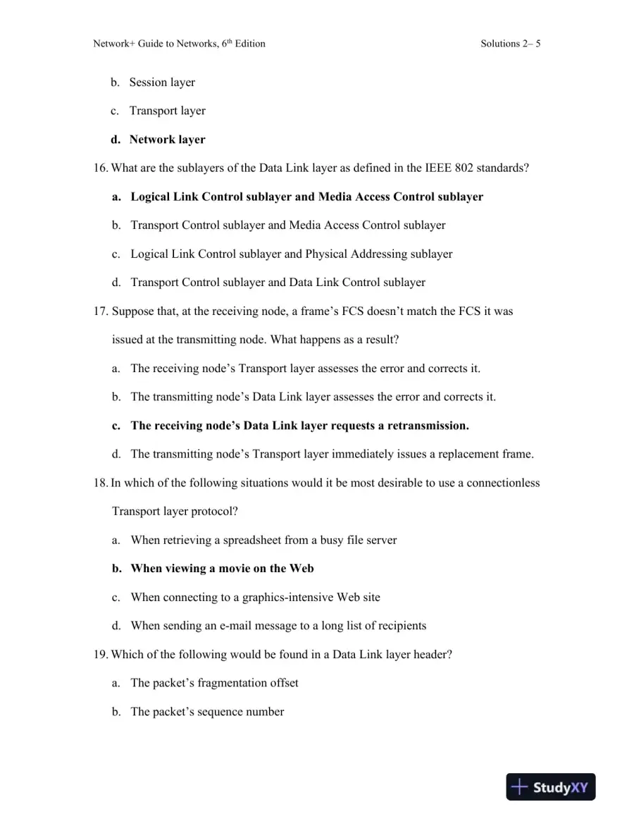 Network+ Guide To Networks, 6th Edition Solution Manual, page 14
