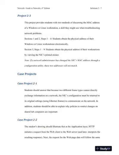 Network+ Guide To Networks, 6th Edition Solution Manual - Page 16 preview image