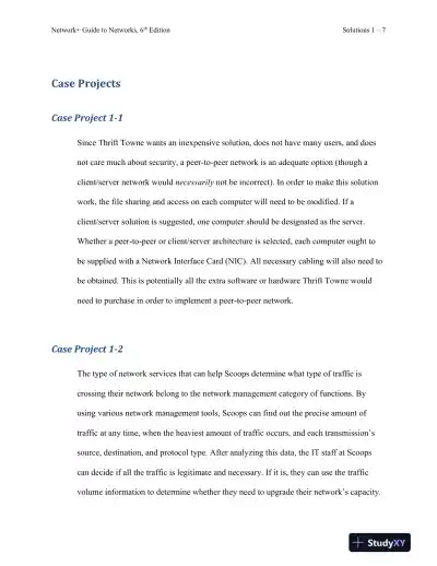 Network+ Guide To Networks, 6th Edition Solution Manual - Page 8 preview image