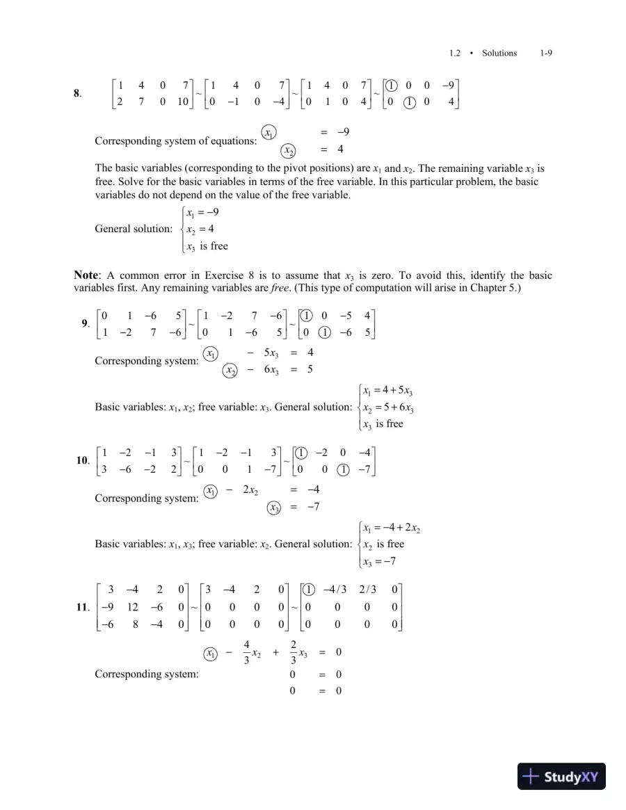 Solution Manual for Linear Algebra and Its Applications, 5th Edition, page 11