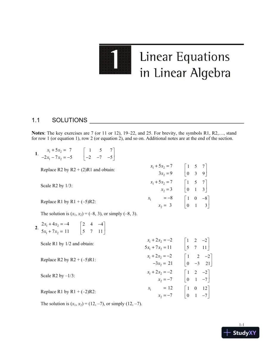Solution Manual for Linear Algebra and Its Applications, 5th Edition, page 3