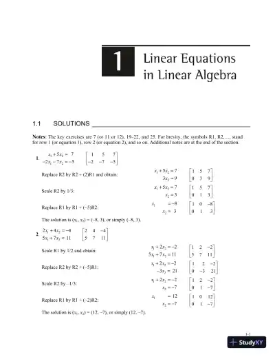Solution Manual for Linear Algebra and Its Applications, 5th Edition - Page 3 preview image