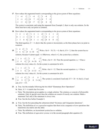 Solution Manual for Linear Algebra and Its Applications, 5th Edition - Page 7 preview image