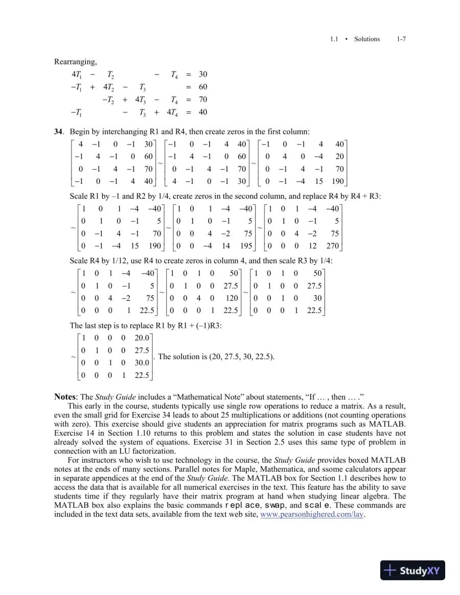 Solution Manual for Linear Algebra and Its Applications, 5th Edition, page 9