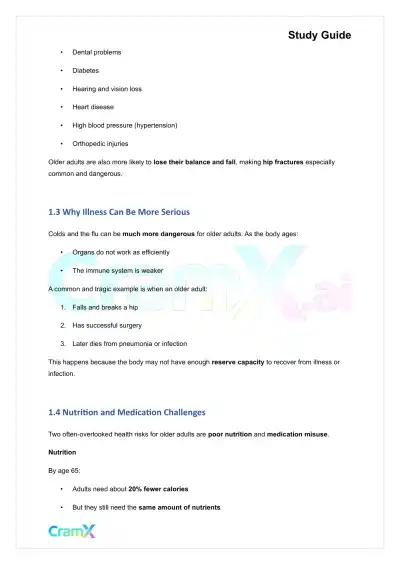 Developmental Psychology - Physical, Cognitive Development 65+ - Page 2 preview image