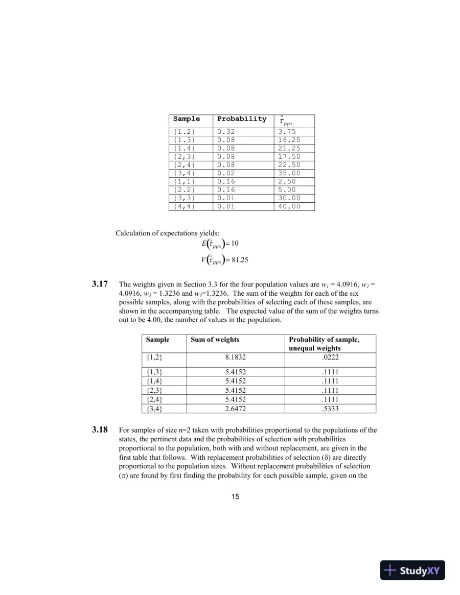Solution Manual for Elementary Survey Sampling, 7th Edition, page 16