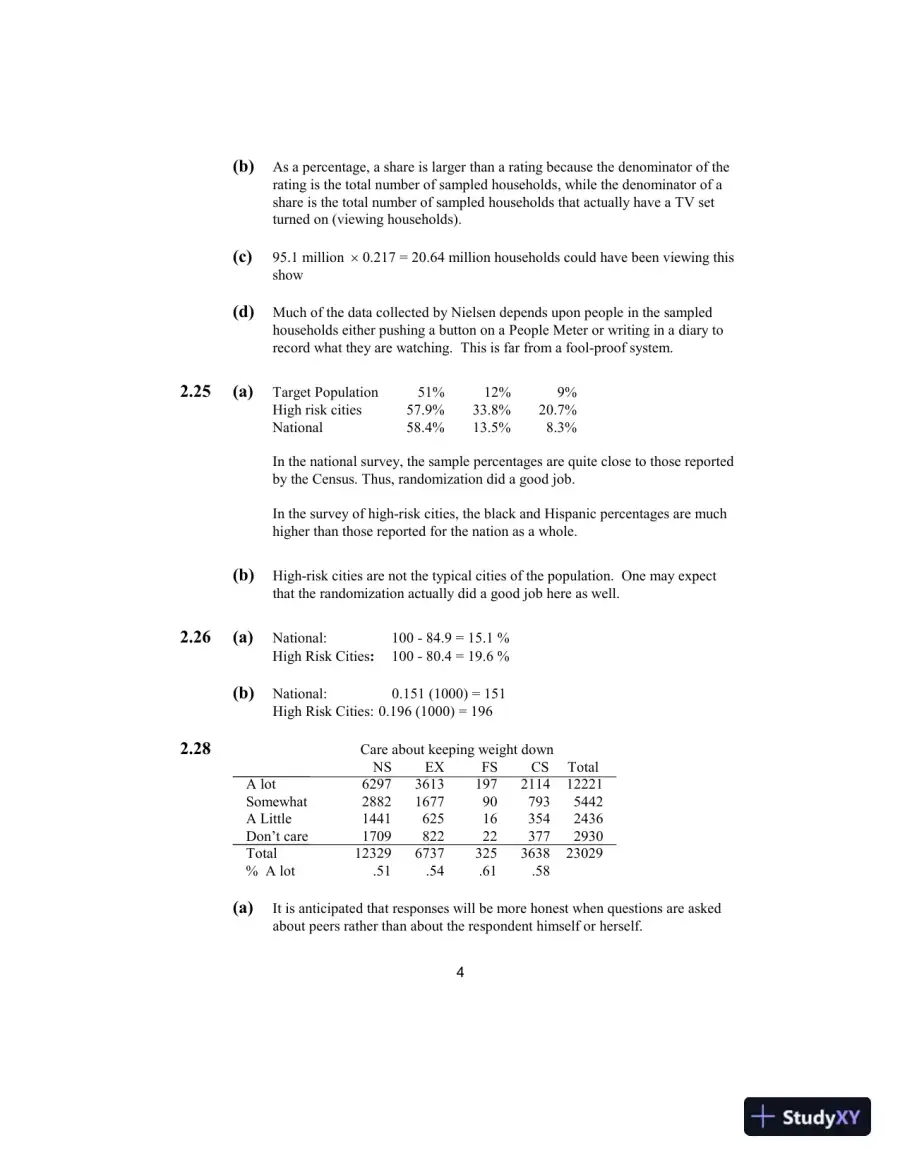 Solution Manual for Elementary Survey Sampling, 7th Edition, page 5