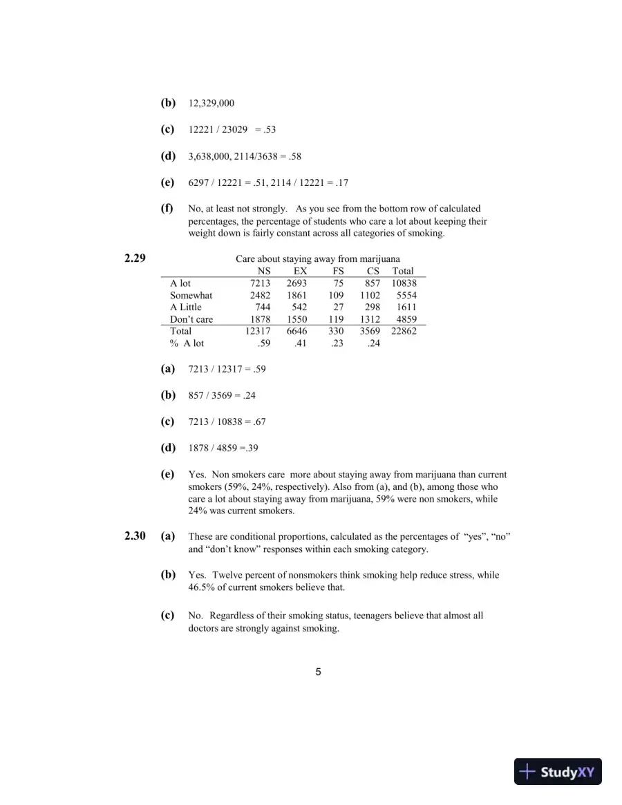 Solution Manual for Elementary Survey Sampling, 7th Edition, page 6