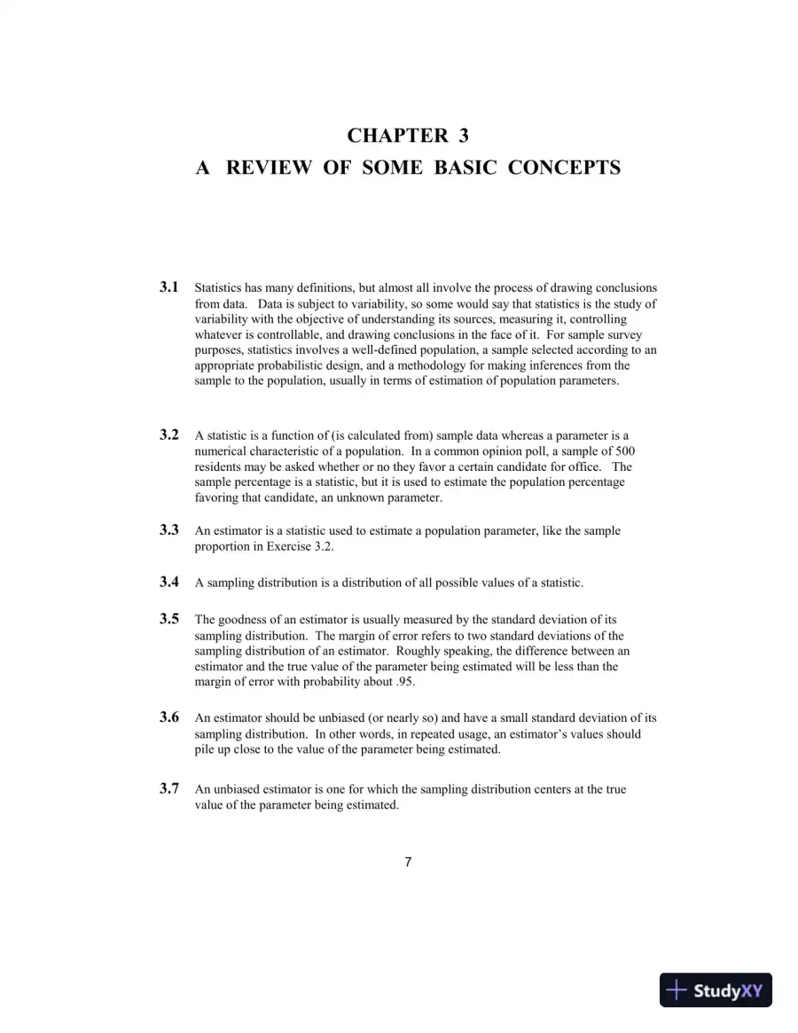 Solution Manual for Elementary Survey Sampling, 7th Edition, page 8