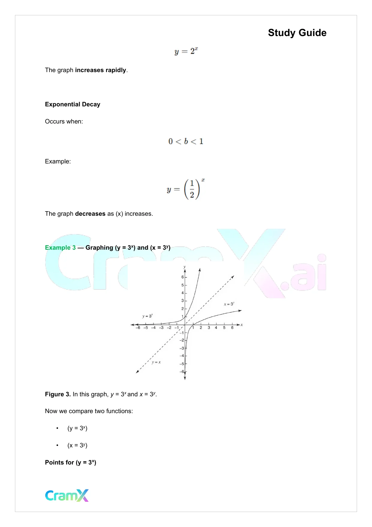 Algebra II - Exponential and Logarithmic Functions - Page 5 preview image