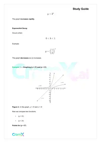 Algebra II - Exponential and Logarithmic Functions - Page 5 preview image