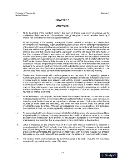 Solution Manual for Principles of Finance, 6th Edition - Page 1 preview image