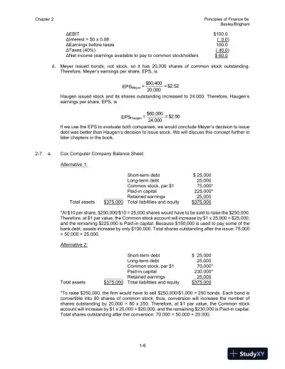 Solution Manual for Principles of Finance, 6th Edition - Page 12 preview image