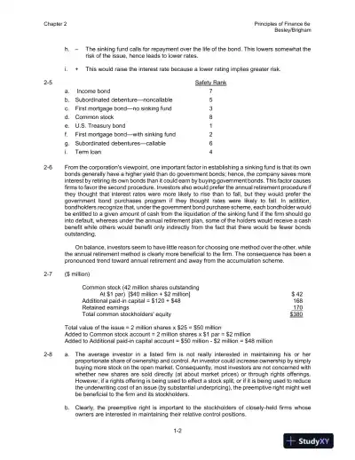 Solution Manual for Principles of Finance, 6th Edition - Page 8 preview image