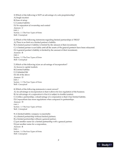 Test Bank for Corporate Finance: The Core, 5th Edition - Page 4 preview image