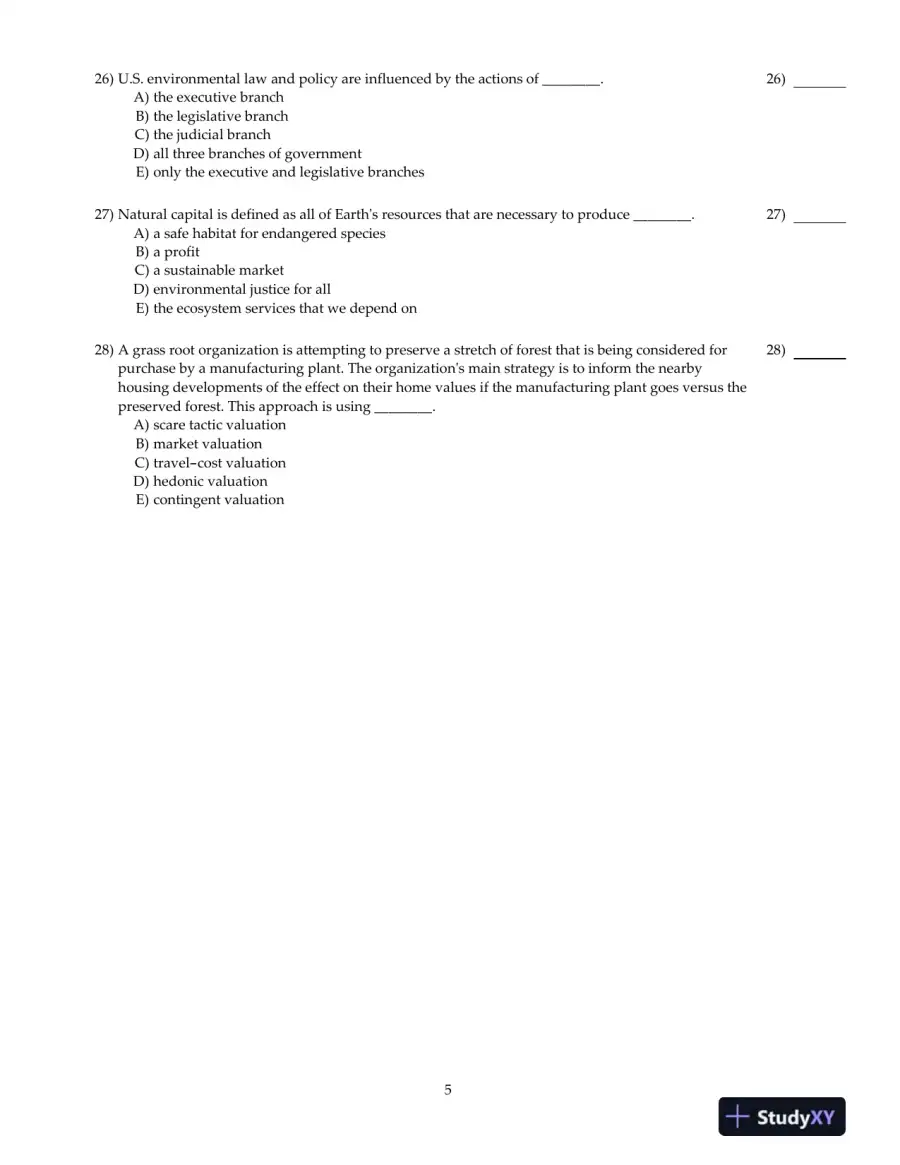 Test Bank For Environment and You, 2nd Edition, page 14