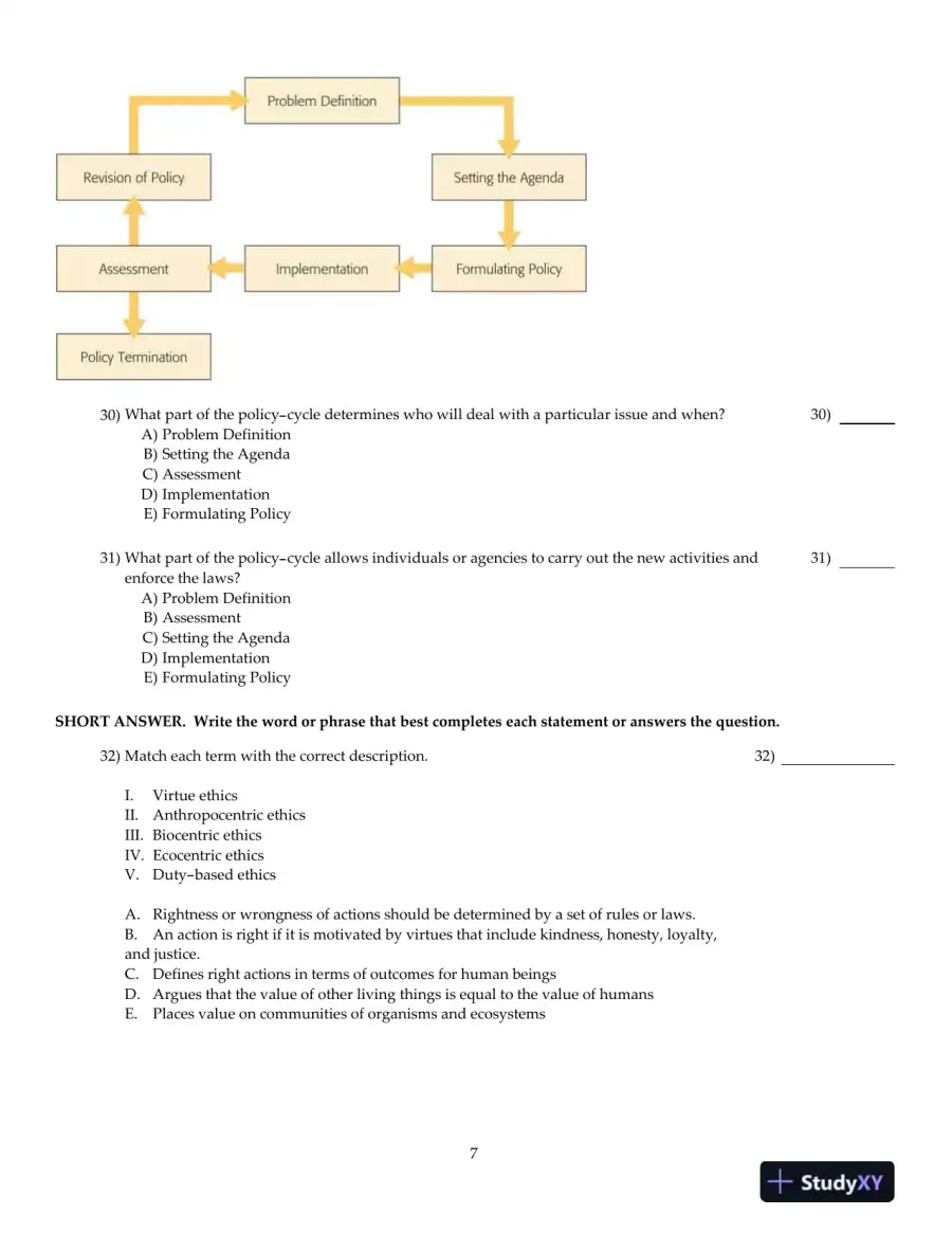 Test Bank For Environment and You, 2nd Edition, page 16
