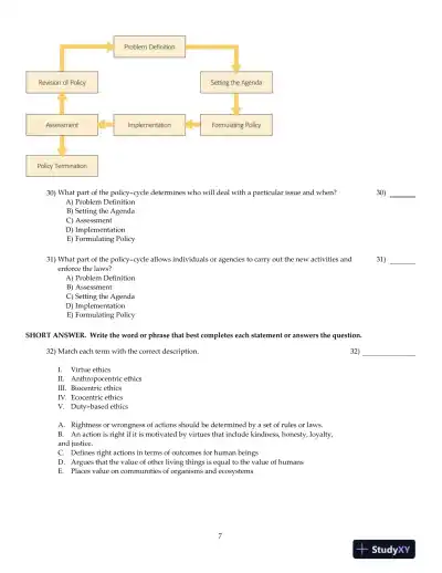 Test Bank For Environment and You, 2nd Edition - Page 16 preview image