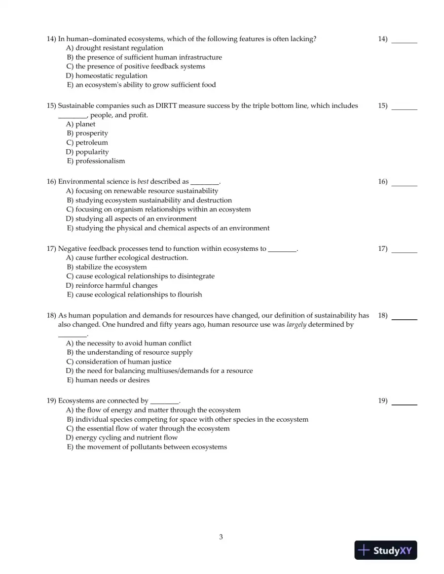 Test Bank For Environment and You, 2nd Edition, page 4