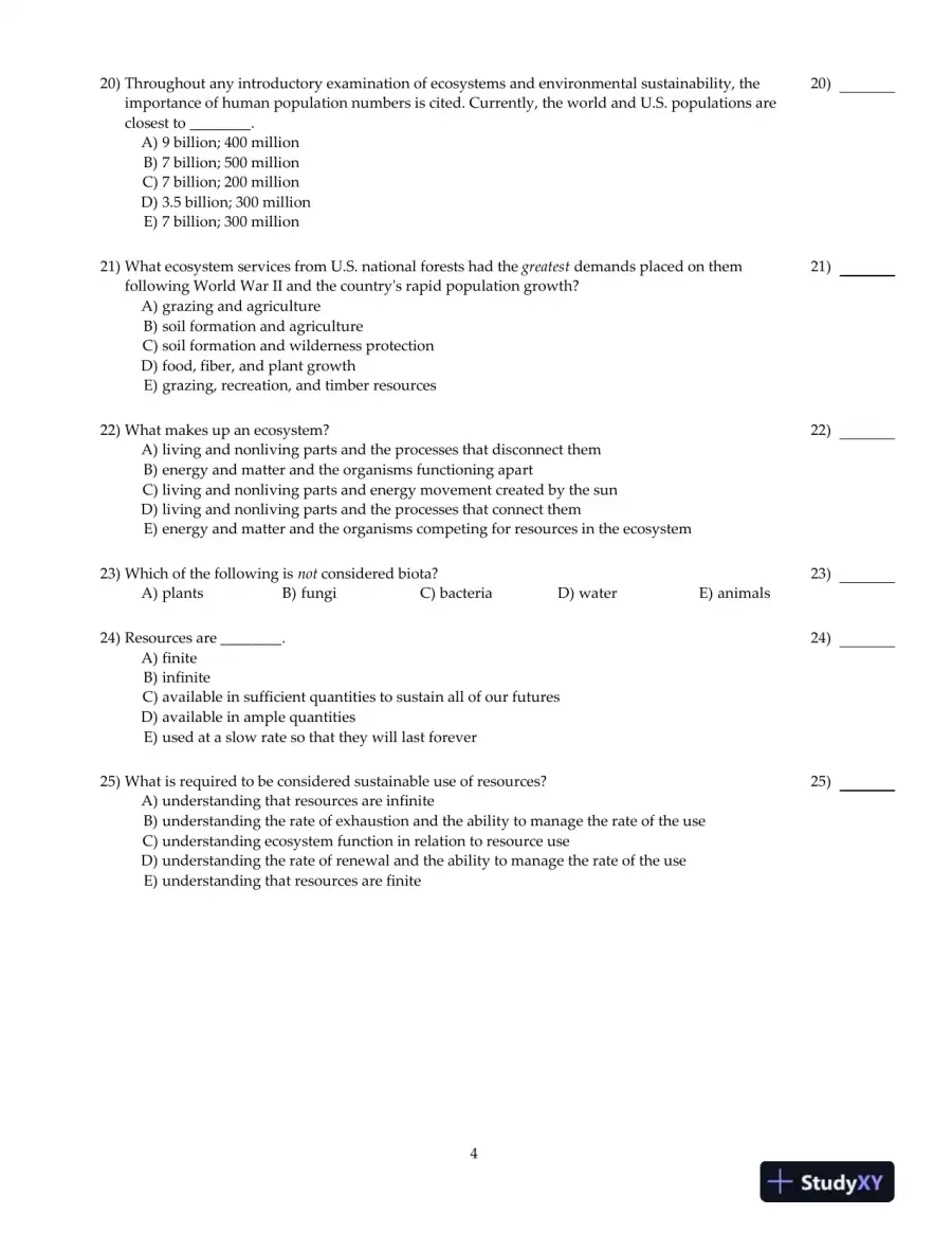 Test Bank For Environment and You, 2nd Edition, page 5