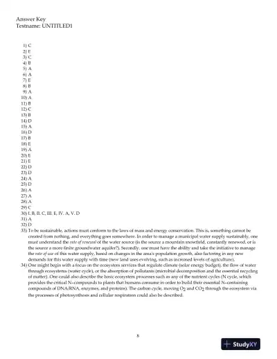 Test Bank For Environment and You, 2nd Edition - Page 9 preview image