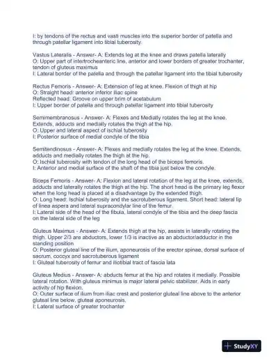 Sott Pillates Anatomy and Physiology Practice Exam With Answers (110 Solved Questions) - Page 4 preview image