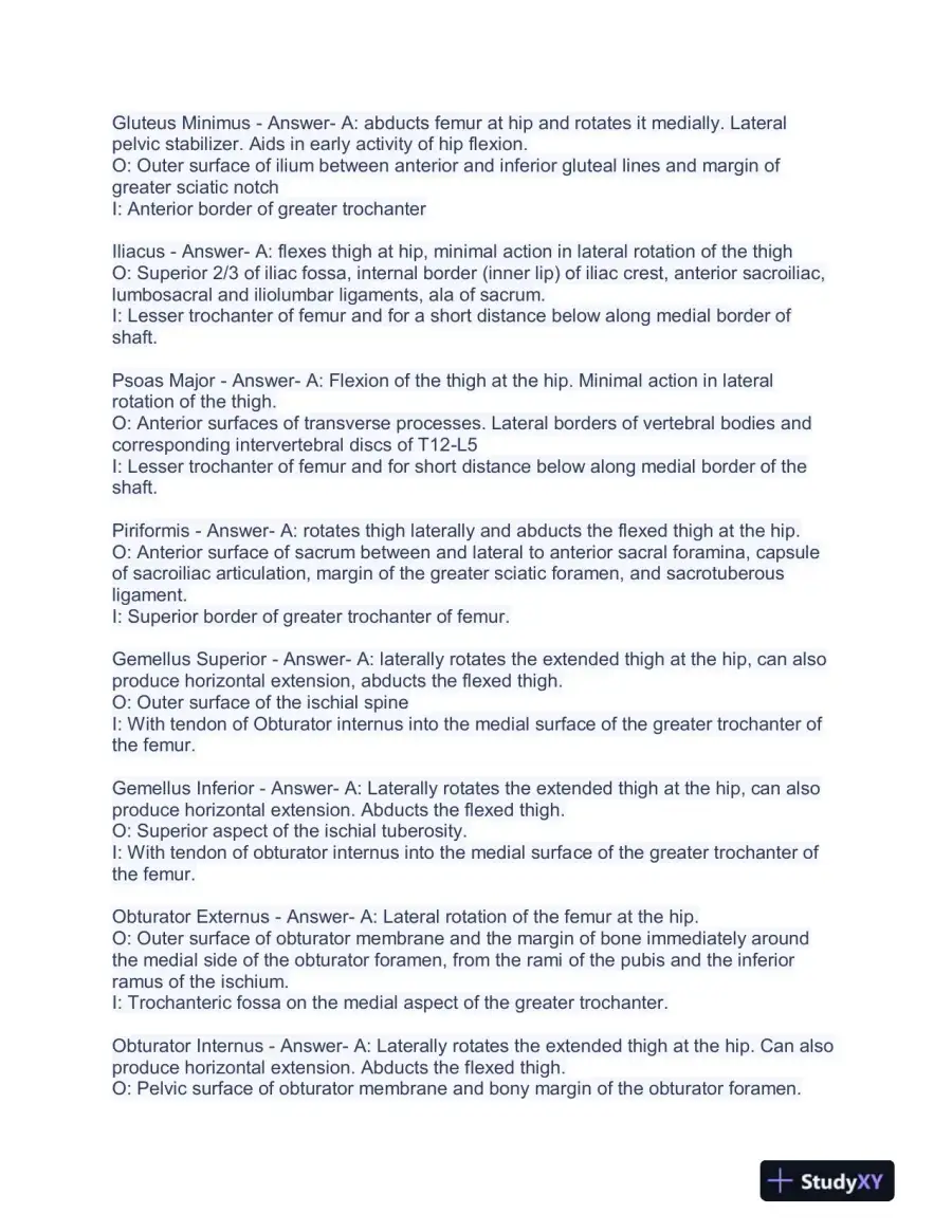 Sott Pillates Anatomy and Physiology Practice Exam With Answers (110 Solved Questions), page 5