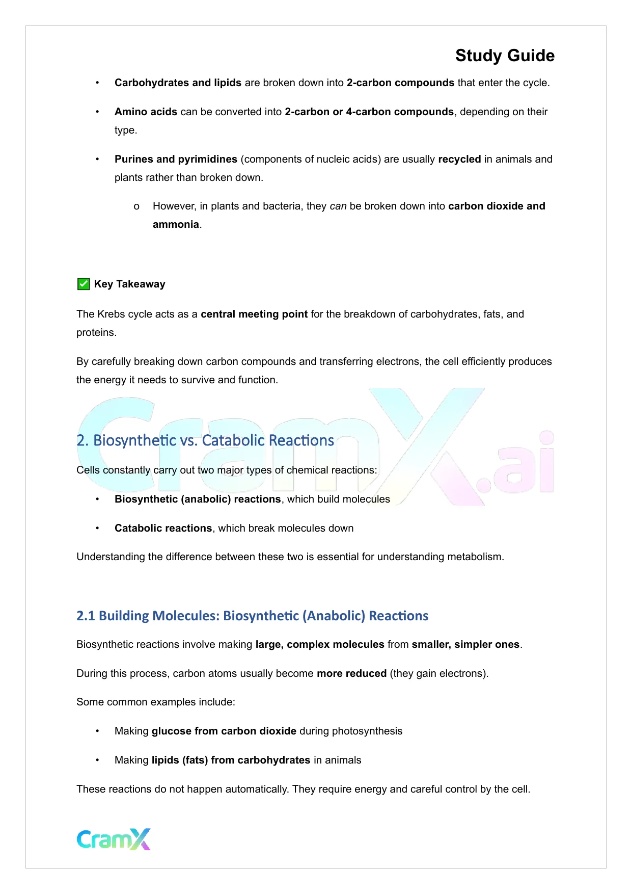 Biochemistry I - Organization of Metabolism - Page 3 preview image