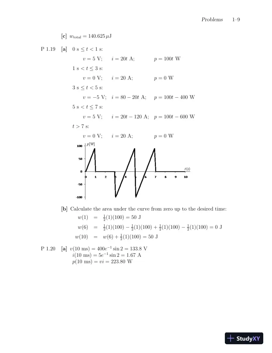 Solution Manual For Electric Circuits, 9th Edition, page 10