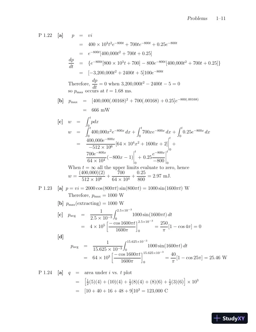 Solution Manual For Electric Circuits, 9th Edition, page 12