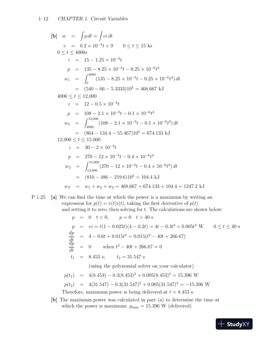 Solution Manual For Electric Circuits, 9th Edition, page 13
