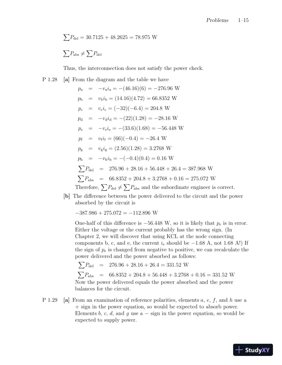 Solution Manual For Electric Circuits, 9th Edition, page 16