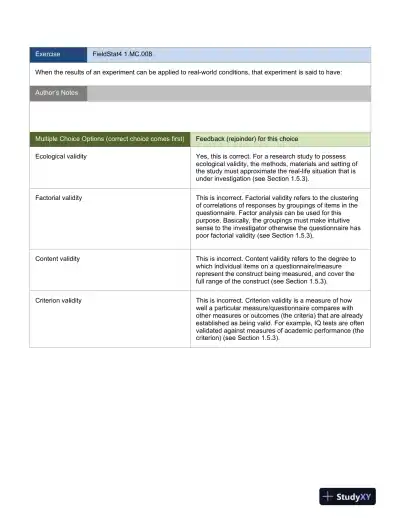 Discovering Statistics Using IBM SPSS Statistics, 4th Edition Test Bank - Page 12 preview image