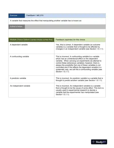 Discovering Statistics Using IBM SPSS Statistics, 4th Edition Test Bank - Page 14 preview image