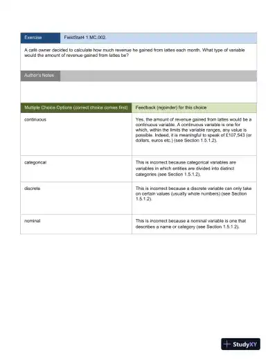 Discovering Statistics Using IBM SPSS Statistics, 4th Edition Test Bank - Page 4 preview image