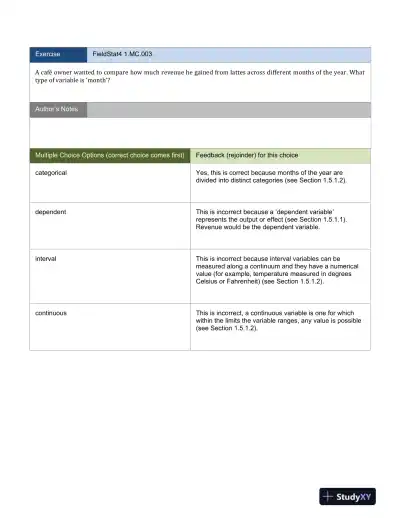 Discovering Statistics Using IBM SPSS Statistics, 4th Edition Test Bank - Page 5 preview image