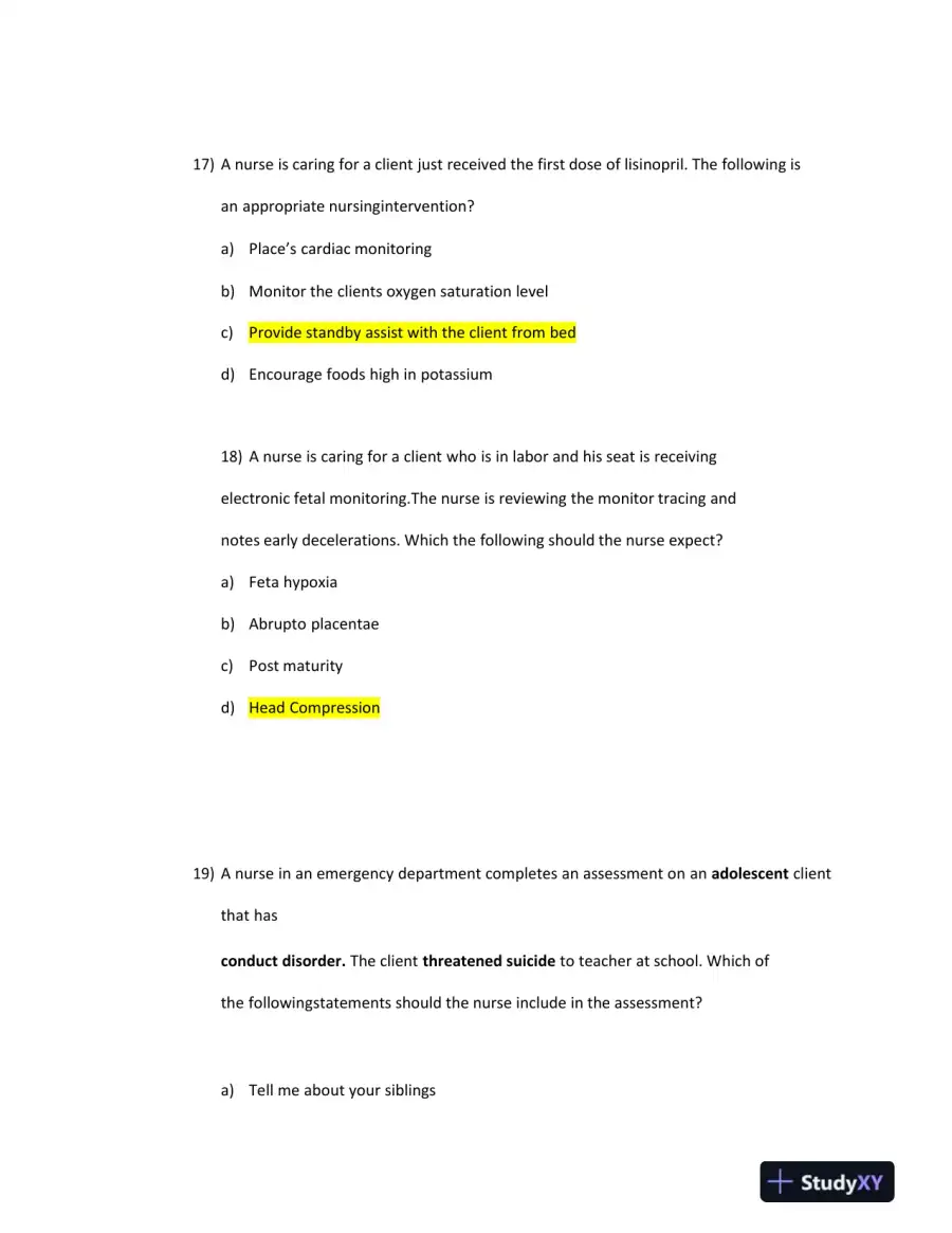 2023 ATI PN Comp Exit Exam With Answers (164 Solved Questions), page 13