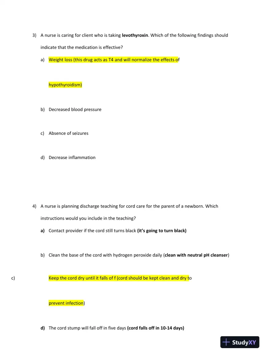 2023 ATI PN Comp Exit Exam With Answers (164 Solved Questions), page 4