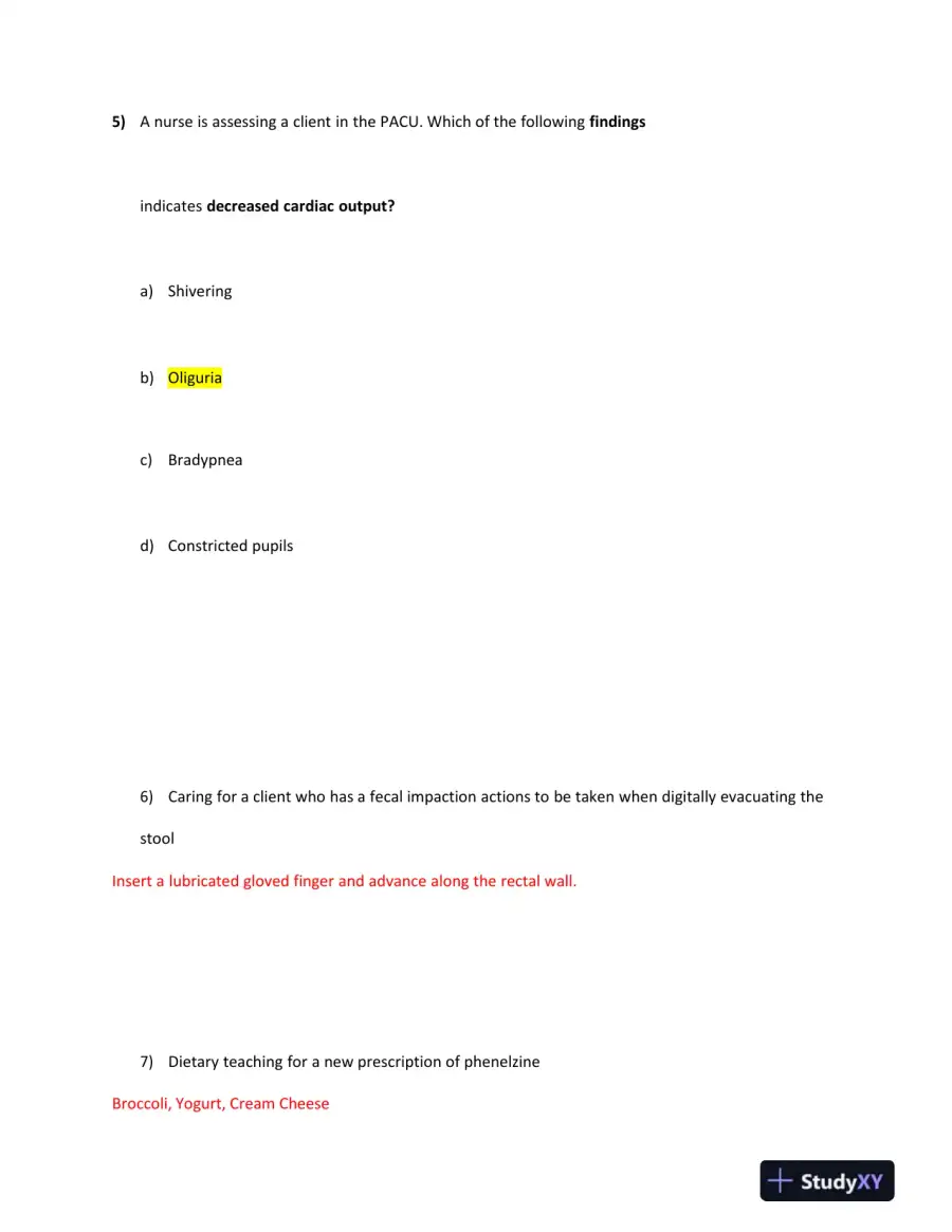 2023 ATI PN Comp Exit Exam With Answers (164 Solved Questions), page 5