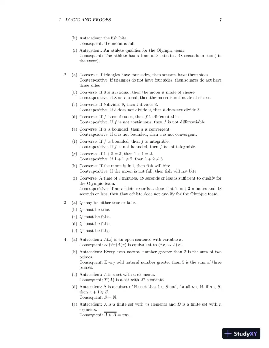 Solution Manual for A Transition to Advanced Mathematics, 7th Edition, page 9