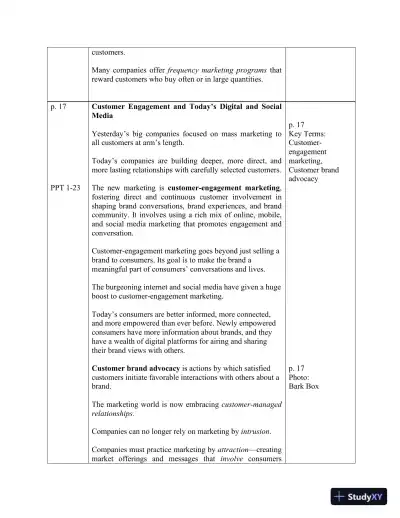 Solution Manual for Principles of Marketing, 18th Edition - Page 14 preview image