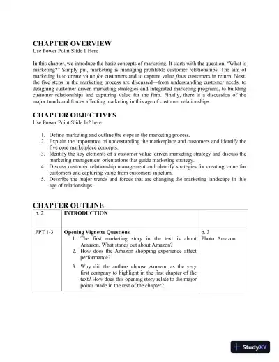 Solution Manual for Principles of Marketing, 18th Edition - Page 4 preview image