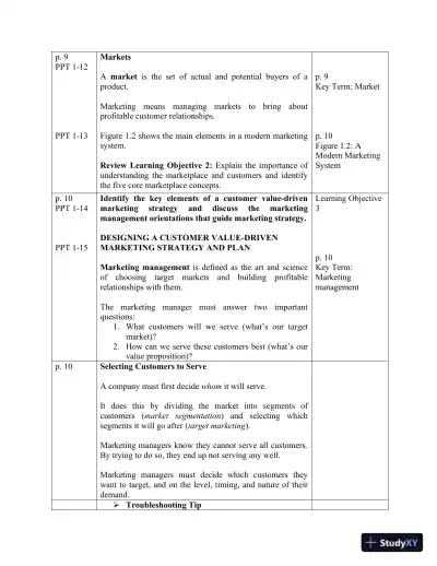 Solution Manual for Principles of Marketing, 18th Edition - Page 8 preview image