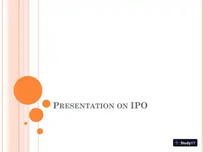 Presentation On IPO - Page 1 preview image