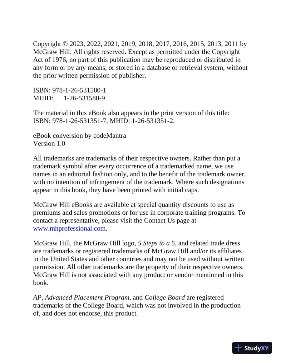 5 Steps to a 5: AP European History 2024 (2024), page 5
